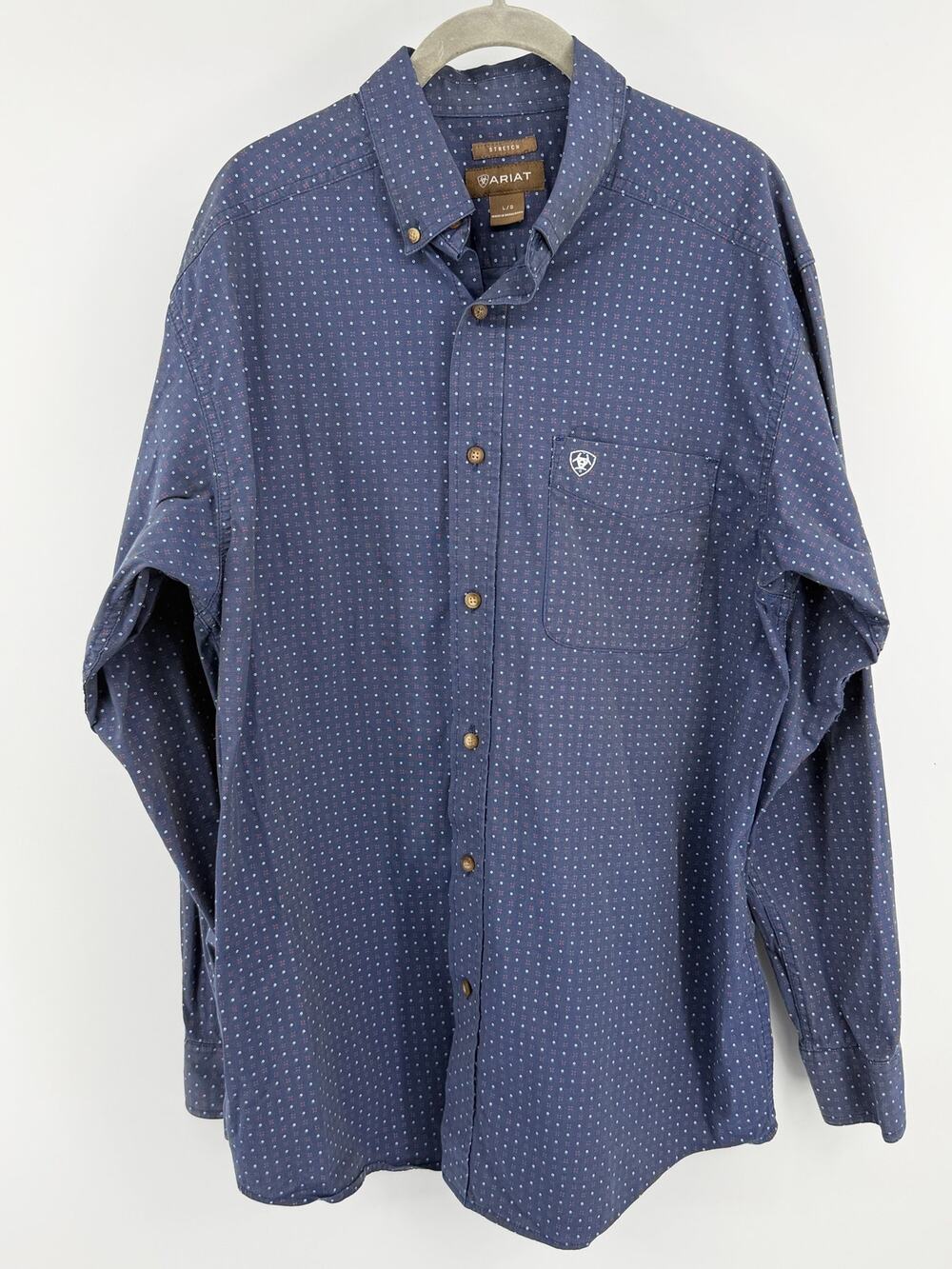 Men’s ariat button-down shirt, Wrinkle Free Classic Fit